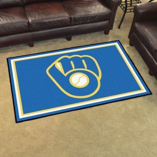 Milwaukee Brewers Living Room Area Rug