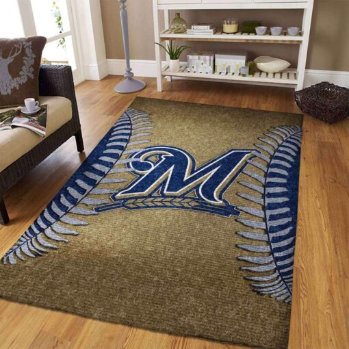 Milwaukee Brewers Living Room Area Rug