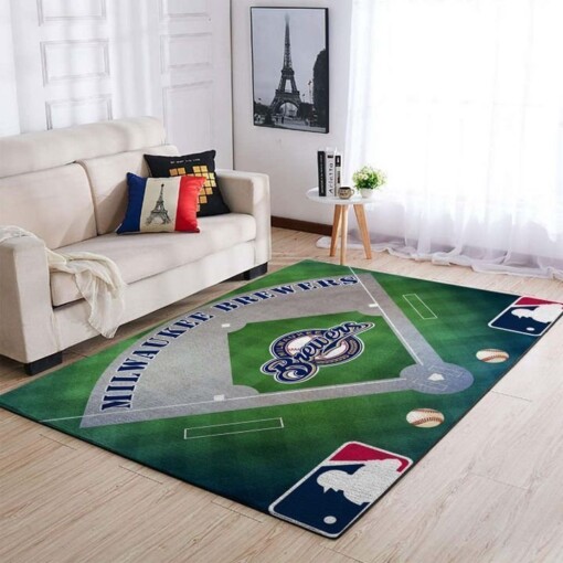 Milwaukee Brewers Living Room Area Rug