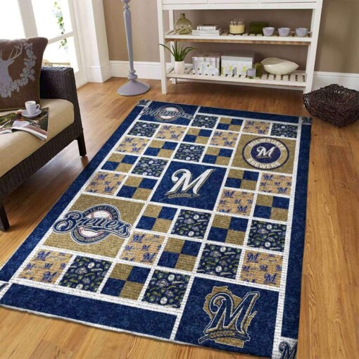 Milwaukee Brewers Living Room Area Rug