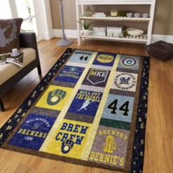 Milwaukee Brewers Living Room Area Rug