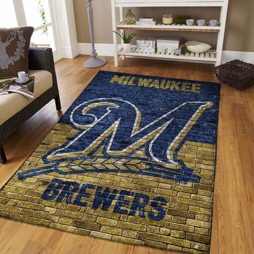 Milwaukee Brewers Living Room Area Rug