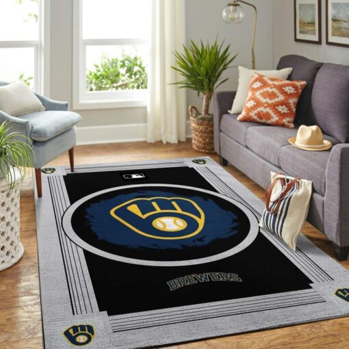 Milwaukee Brewers Living Room Area Rug