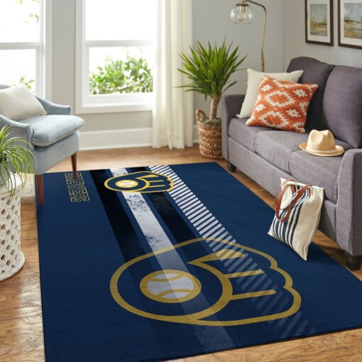 Milwaukee Brewers Living Room Area Rug