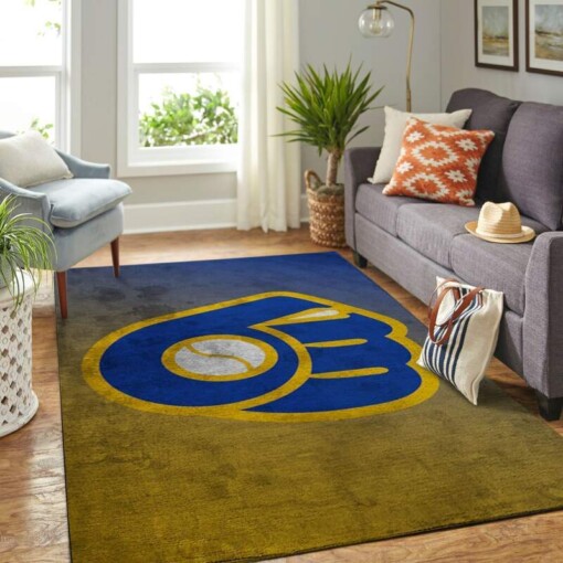 Milwaukee Brewers Living Room Area Rug