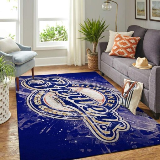 Milwaukee Brewers Living Room Area Rug