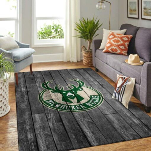 Milwaukee Bucks Living Room Area Rug