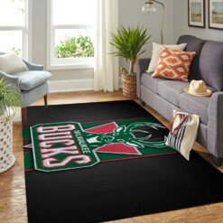 Milwaukee Bucks Living Room Area Rug