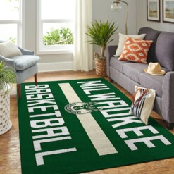 Milwaukee Bucks Living Room Area Rug