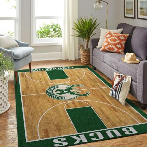 Milwaukee Bucks Living Room Area Rug