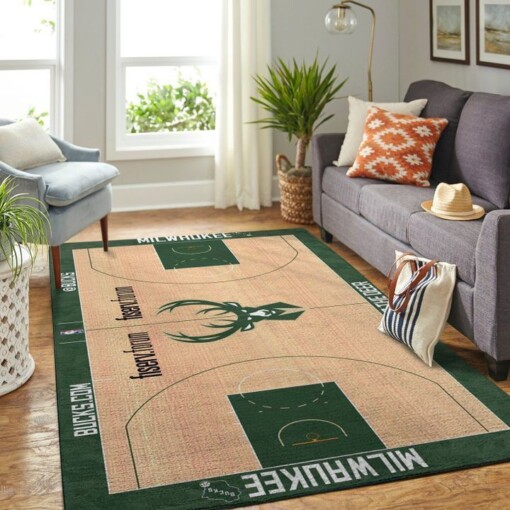 Milwaukee Bucks Living Room Area Rug