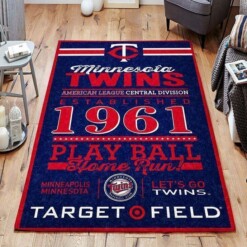 Minnesota Twins Living Room Area Rug