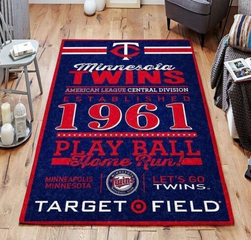 Minnesota Twins Living Room Area Rug