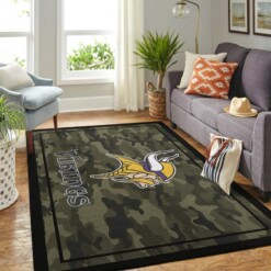 Minnesota Vikings Living Room Area Rug