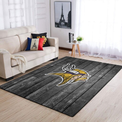 Minnesota Vikings Living Room Area Rug