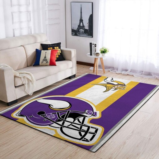 Minnesota Vikings Living Room Area Rug