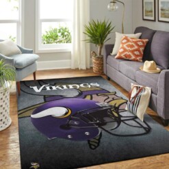 Minnesota Vikings Living Room Area Rug