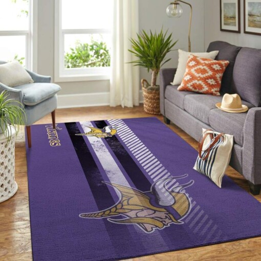 Minnesota Vikings Living Room Area Rug