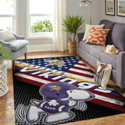 Minnesota Vikings Living Room Area Rug