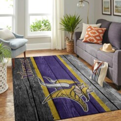 Minnesota Vikings Living Room Area Rug