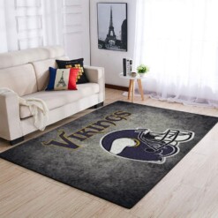 Minnesota Vikings Living Room Area Rug