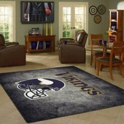 Minnesota Vikings Living Room Area Rug