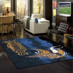 Minnesota Vikings Living Room Area Rug