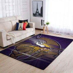 Minnesota Vikings Living Room Area Rug