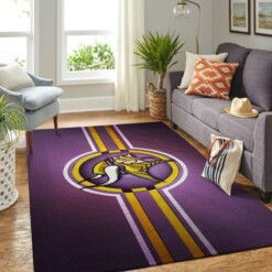 Minnesota Vikings Living Room Area Rug