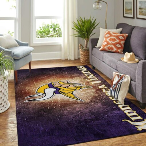 Minnesota Vikings Living Room Area Rug