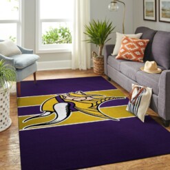 Minnesota Vikings Living Room Area Rug