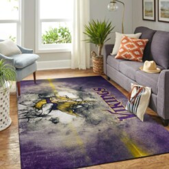 Minnesota Vikings Living Room Area Rug