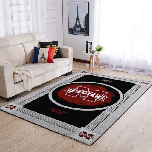 Mississippi State Bulldogs Living Room Area Rug