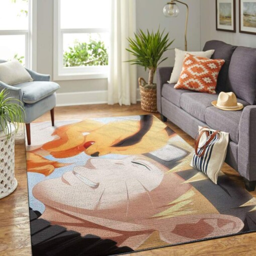 Naruto Themed Living Room Area Rug