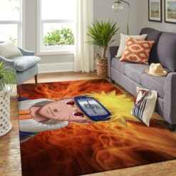 Naruto Themed Living Room Area Rug