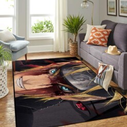 Naruto Themed Living Room Area Rug