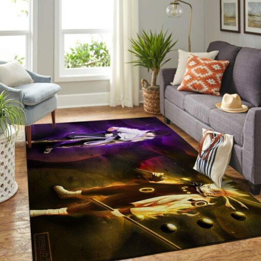 Naruto Themed Living Room Area Rug