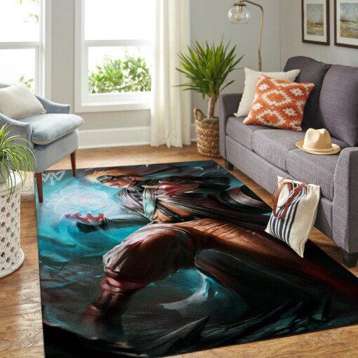 Naruto Themed Living Room Area Rug