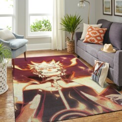 Naruto Themed Living Room Area Rug