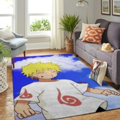 Naruto Themed Living Room Area Rug