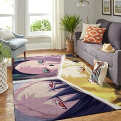 Naruto Themed Living Room Area Rug