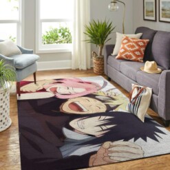 Naruto Themed Living Room Area Rug