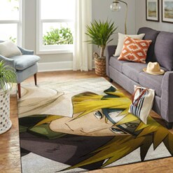 Naruto Themed Living Room Area Rug