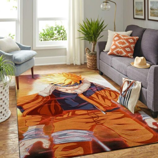 Naruto Themed Living Room Area Rug