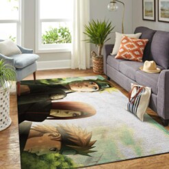 Naruto Themed Living Room Area Rug