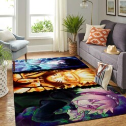Naruto Themed Living Room Area Rug