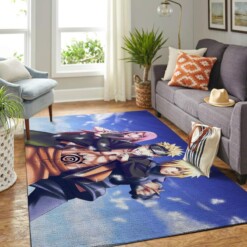 Naruto Themed Living Room Area Rug