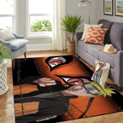 Naruto Themed Living Room Area Rug