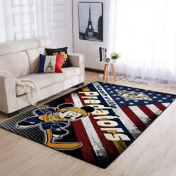 Nashville Predators Living Room Area Rug