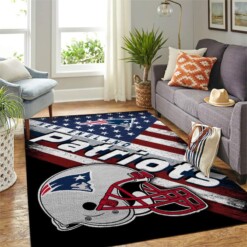 New England Patriots Living Room Area Rug